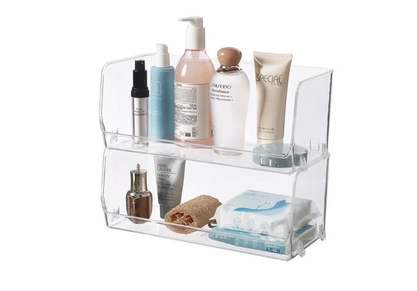Clear Large Stackable Storage Tray